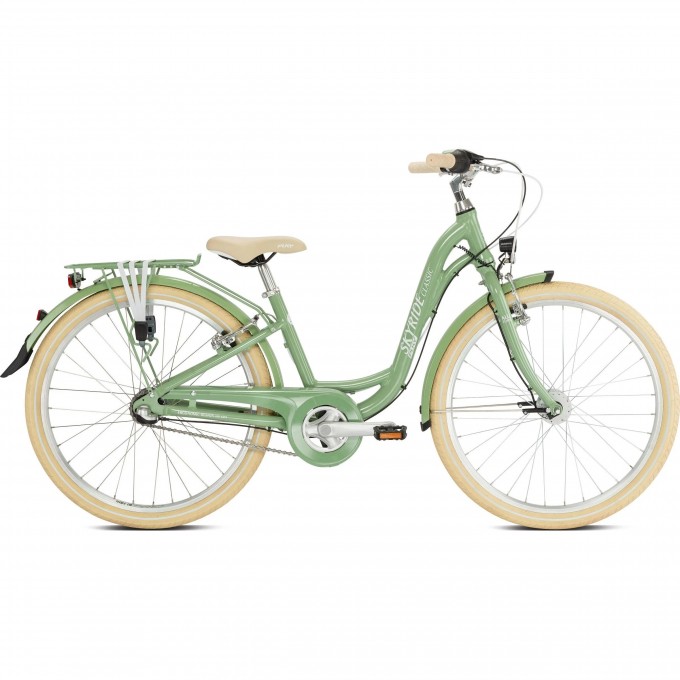 Двухколесный велосипед для девочек PUKY SKYRIDE 24-3 ALU зеленый 4818 Двухколесный велосипед для девочек PUKY SKYRIDE 24-3 ALU зеленый 4818