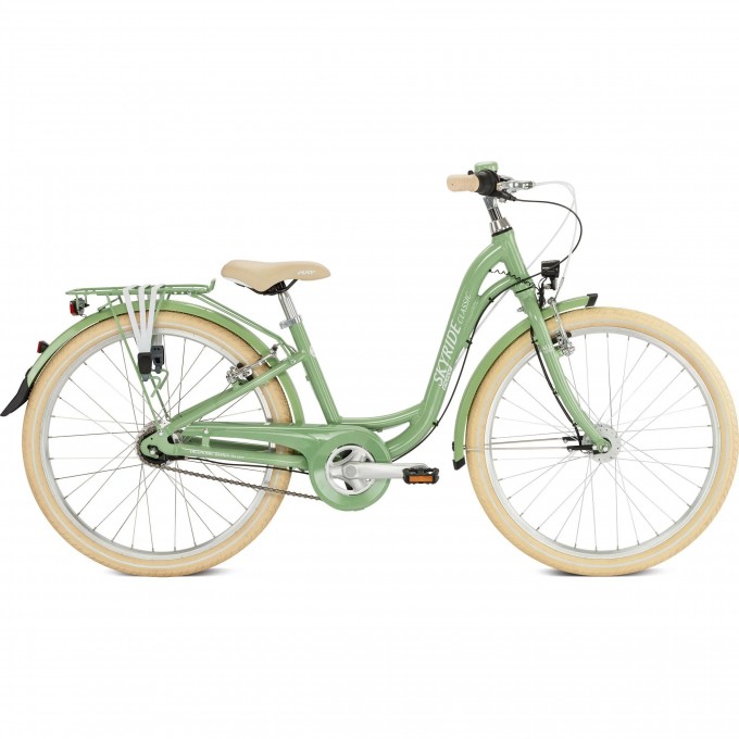 Двухколесный велосипед для девочек PUKY SKYRIDE 24-7 ALU зеленый 4821 Двухколесный велосипед для девочек PUKY SKYRIDE 24-7 ALU зеленый 4821