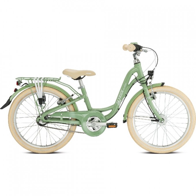 Двухколесный велосипед PUKY SKYRIDE 20-3 ALU зеленый 4453 Двухколесный велосипед PUKY SKYRIDE 20-3 ALU зеленый 4453